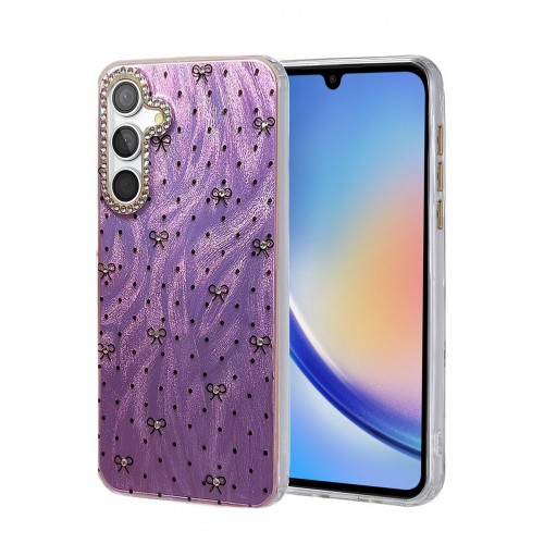 LRZ02 Samsung Galaxy A34 5G Kılıf Blade Aynalı Desenli Kapak - Desen 2