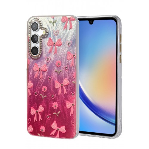 LRZ02 Samsung Galaxy A34 5G Kılıf Blade Aynalı Desenli Kapak - Desen 3