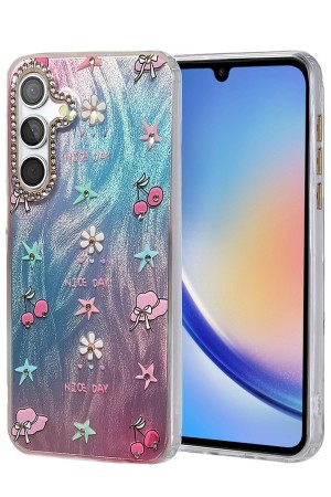 LRZ02 Samsung Galaxy A34 5G Kılıf Blade Aynalı Desenli Kapak - Desen 4&hellip;