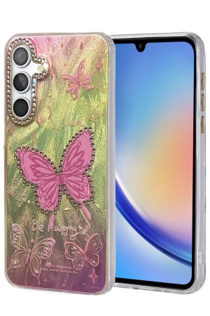 LRZ02 Samsung Galaxy A34 5G Kılıf Blade Aynalı Desenli Kapak - Desen 5&hellip;