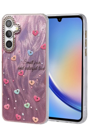 LRZ02 Samsung Galaxy A34 5G Kılıf Blade Aynalı Desenli Kapak - Desen 8&hellip;