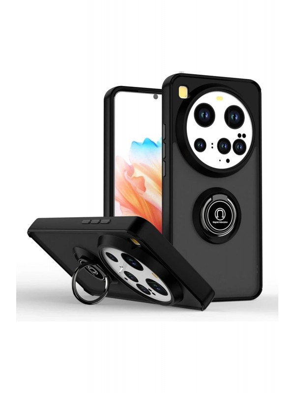 LRZ02 Xiaomi Mi 15 Ultra Kılıf Montreal Yüzüklü Silikon Kapak - Siyah&hellip;