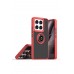 LRZ02 Xiaomi Mi 14T Pro Kılıf Montreal Yüzüklü Silikon Kapak - Kırmızı
