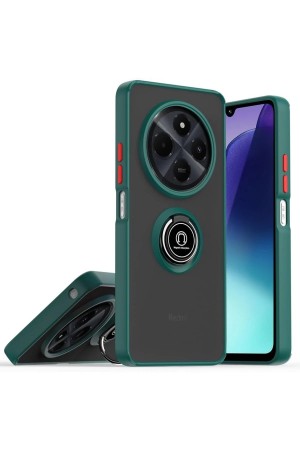 LRZ02 Realme C75 4G Kılıf Montreal Yüzüklü Silikon Kapak - Yeşil&hellip;