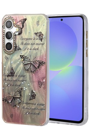 LRZ02 Samsung Galaxy A36 Kılıf Blade Aynalı Desenli Kapak - Desen 6&hellip;