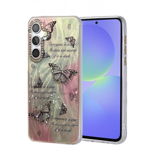 LRZ02 Samsung Galaxy A36 Kılıf Blade Aynalı Desenli Kapak - Desen 6