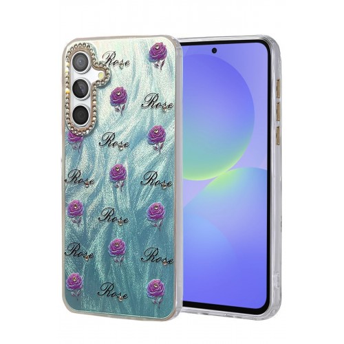 LRZ02 Samsung Galaxy A36 Kılıf Blade Aynalı Desenli Kapak - Desen 9