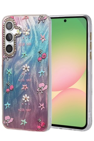 LRZ02 Samsung Galaxy A56 Kılıf Blade Aynalı Desenli Kapak - Desen 4&hellip;