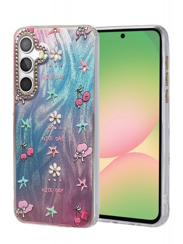 LRZ02 Samsung Galaxy A56 Kılıf Blade Aynalı Desenli Kapak - Desen 4&hellip;