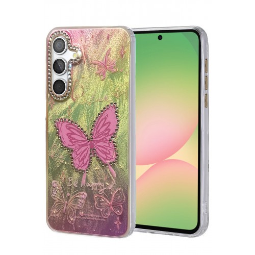 LRZ02 Samsung Galaxy A56 Kılıf Blade Aynalı Desenli Kapak - Desen 5