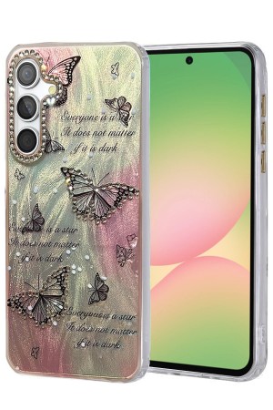 LRZ02 Samsung Galaxy A56 Kılıf Blade Aynalı Desenli Kapak - Desen 6&hellip;