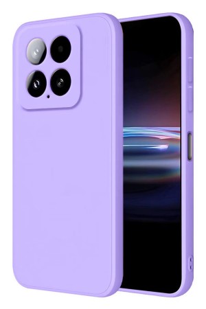LRZ02 Xiaomi Mi 14T Pro Kılıf Nano içi Kadife Silikon - Lila&hellip;