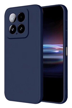 LRZ02 Xiaomi Mi 14T Pro Kılıf Nano içi Kadife Silikon - Lacivert&hellip;