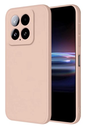 LRZ02 Xiaomi Mi 14T Pro Kılıf Nano içi Kadife Silikon - Pudra&hellip;