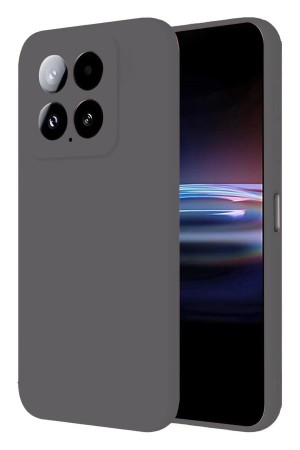 LRZ02 Xiaomi Mi 14T Pro Kılıf Nano içi Kadife Silikon - Gri&hellip;