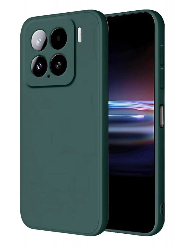 LRZ02 Xiaomi Mi 15 Kılıf Nano içi Kadife Silikon - Koyu Yeşil&hellip;