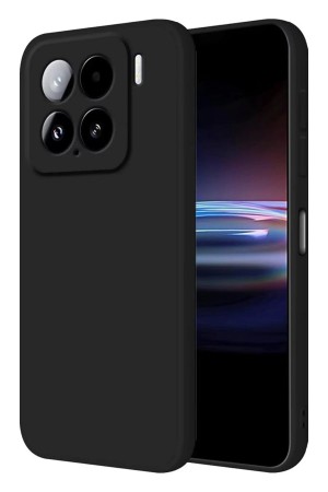 LRZ02 Xiaomi Mi 15 Pro Kılıf Nano içi Kadife Silikon - Siyah&hellip;