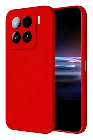 LRZ02 Xiaomi Mi 15 Pro Kılıf Nano içi Kadife Silikon - Kırmızı&hellip;