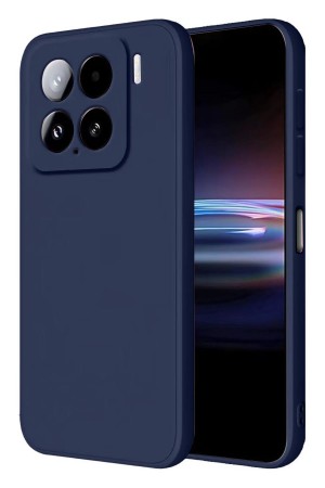 LRZ02 Xiaomi Mi 15 Pro Kılıf Nano içi Kadife Silikon - Lacivert&hellip;