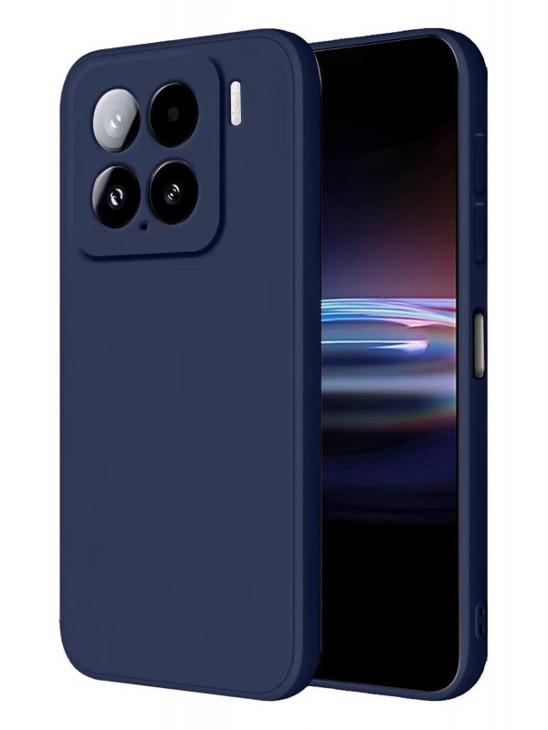 LRZ02 Xiaomi Mi 15 Pro Kılıf Nano içi Kadife Silikon - Lacivert&hellip;