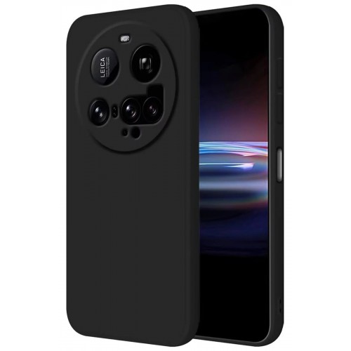 LRZ02 Xiaomi Mi 15 Ultra Kılıf Nano içi Kadife Silikon - Siyah