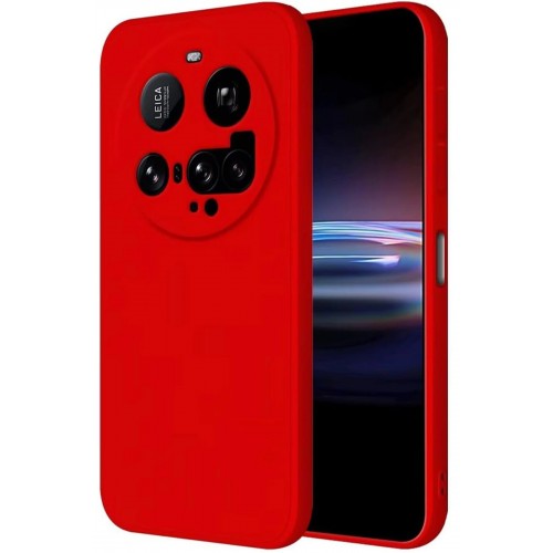 LRZ02 Xiaomi Mi 15 Ultra Kılıf Nano içi Kadife Silikon - Kırmızı