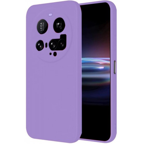 LRZ02 Xiaomi Mi 15 Ultra Kılıf Nano içi Kadife Silikon - Lila