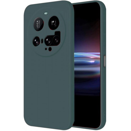 LRZ02 Xiaomi Mi 15 Ultra Kılıf Nano içi Kadife Silikon - Koyu Yeşil