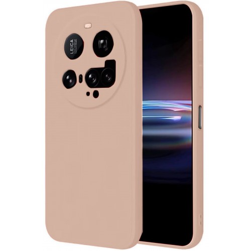 LRZ02 Xiaomi Mi 15 Ultra Kılıf Nano içi Kadife Silikon - Pudra