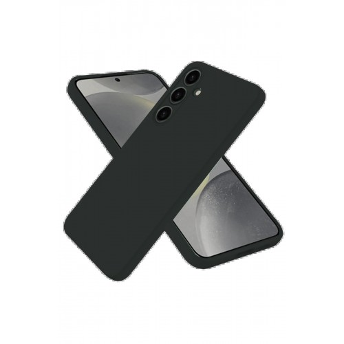 LRZ02 Samsung Galaxy S25 Kılıf Nano içi Kadife Silikon - Siyah