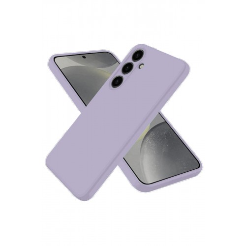 LRZ02 Samsung Galaxy S25 Kılıf Nano içi Kadife Silikon - Lila