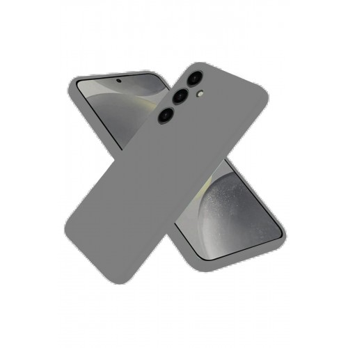 LRZ02 Samsung Galaxy S25 Kılıf Nano içi Kadife Silikon - Gri