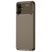 LRZ02 Samsung Galaxy A06 Kılıf Auto Focus Karbon Kapak - Kahverengi