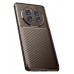 LRZ02 Realme 12 Pro Plus Kılıf Auto Focus Karbon Kapak - Kahverengi