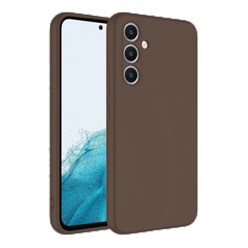 LRZ02 Samsung Galaxy A16 5G Kılıf First Silikon - Kahverengi