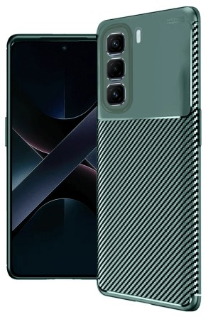 LRZ02 İnfinix Hot 50 Pro Plus 4G Auto Focus Karbon Kapak - Koyu Yeşil&hellip;