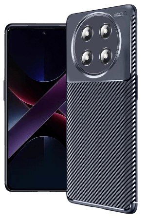 LRZ02 Honor Magic 7 Lite Kılıf Auto Focus Karbon Kapak - Lacivert&hellip;