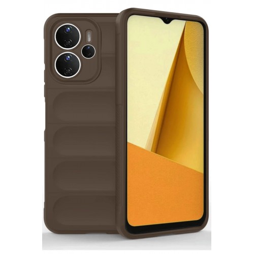 LRZ02 Xiaomi Redmi Note 14 4G Kılıf Optimum Silikon - Kahverengi