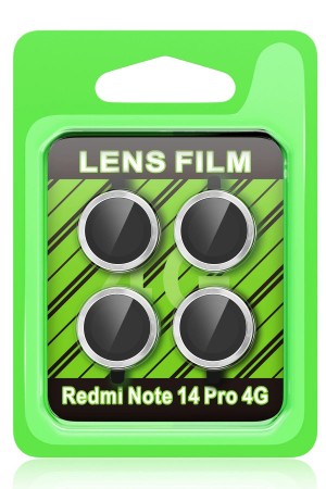 LRZ02 Xiaomi Redmi Note 14 Pro 4G Raze Metal Kamera Lens - Gümüş&hellip;