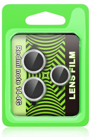 LRZ02 Xiaomi Redmi Note 14 4G Raze Metal Kamera Lens - Gümüş&hellip;