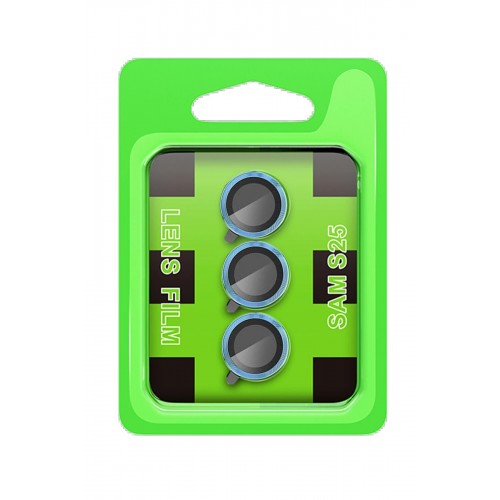 LRZ02 Samsung Galaxy S25 Raze Metal Kamera Lens - Mavi