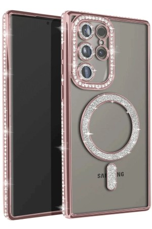 LRZ02 Samsung Galaxy S23 Ultra Joke Simli Magneticsafe Kılıf - Pembe&hellip;