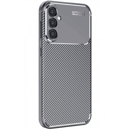 LRZ02 Samsung Galaxy S25 Plus Kılıf Auto Focus Karbon Kapak - Gri