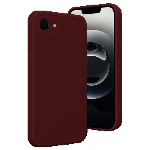 LRZ02 iPhone 16E Kılıf Viera Silikon - Bordo