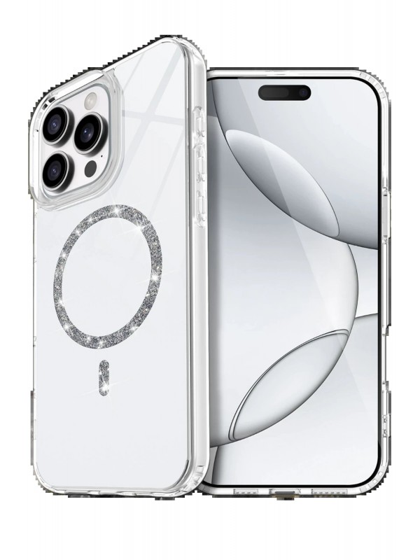 LRZ02 Apple iPhone 16 Pro Max Live Diamond Magsafe Kapak - Şeffaf&hellip;