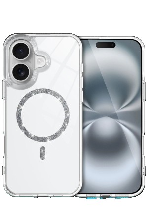 LRZ02 Apple iPhone 16 Plus Live Diamond Magsafe Kapak - Şeffaf&hellip;