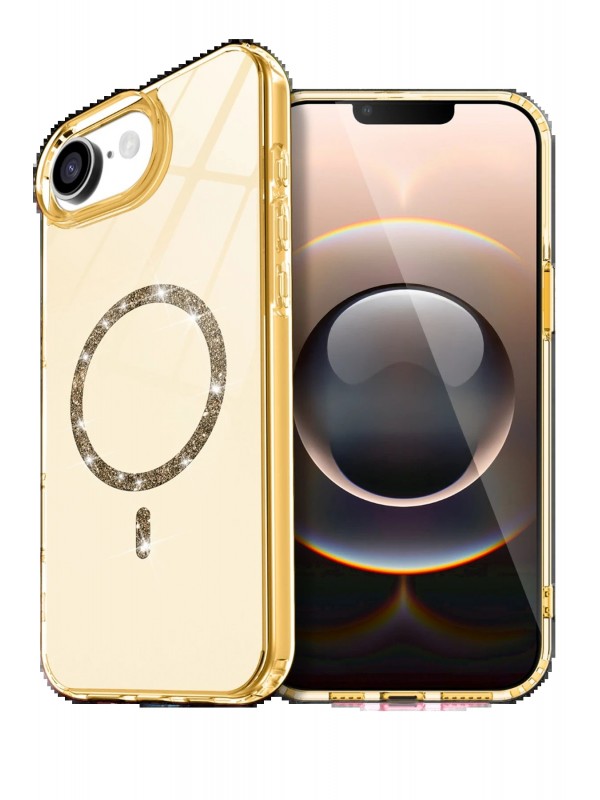 LRZ02 Apple iPhone 16E Live Diamond Magsafe Kapak - Sarı&hellip;