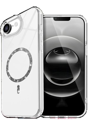 LRZ02 Apple iPhone 16E Live Diamond Magsafe Kapak - Şeffaf&hellip;