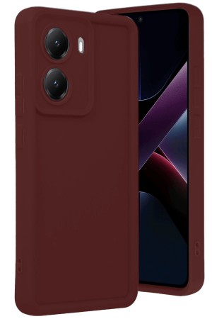 LRZ02 Xiaomi Poco X7 Pro Viera Silikon - Bordo&hellip;