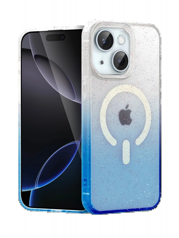 LRZ02 Apple iPhone 14 Pummel Shiny Magsafe Kapak - Mavi&hellip;